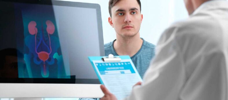Konzultace s lékařem pro prostatitidu